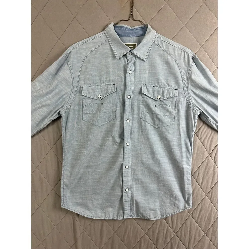 G-Star Raw Button‎ Up Men's Large Long Sleeve